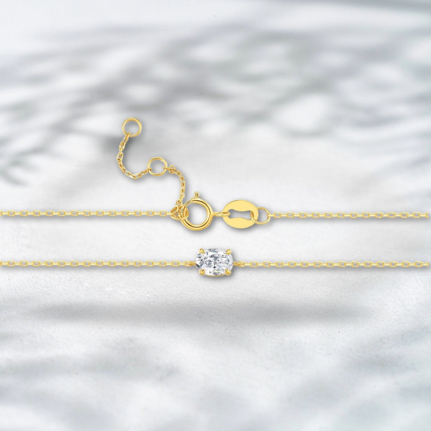 QOB Glowthread Emerald Bracelet | 0.543 ct in 18K Yellow Gold Lab Diamond