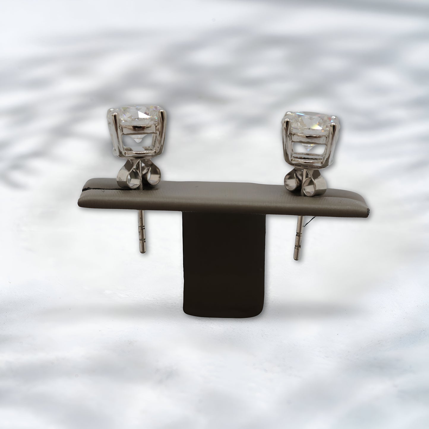 Brilliant Classic 2ct Lab Diamond Stud Earrings | 18K White Gold