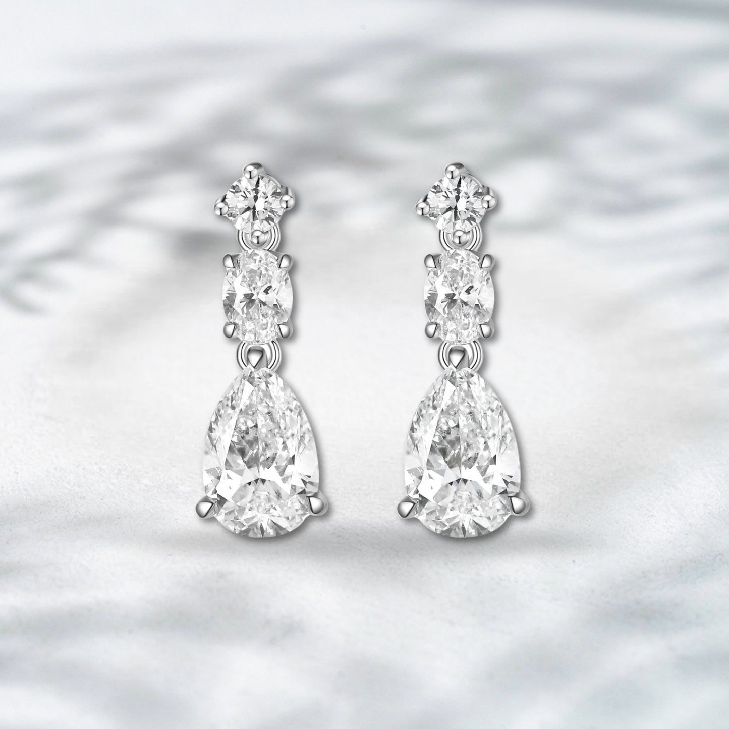 QOB Drape Dazzle Earrings – 1.472ct Lab Diamond in 18K Yellow Gold