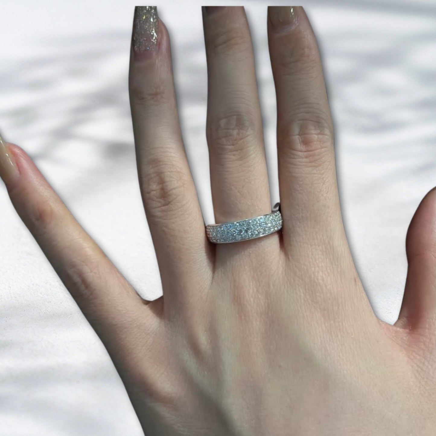 QOB Covenant Band – 1.56ct Lab Diamond Eternity Ring in Platinum PT950