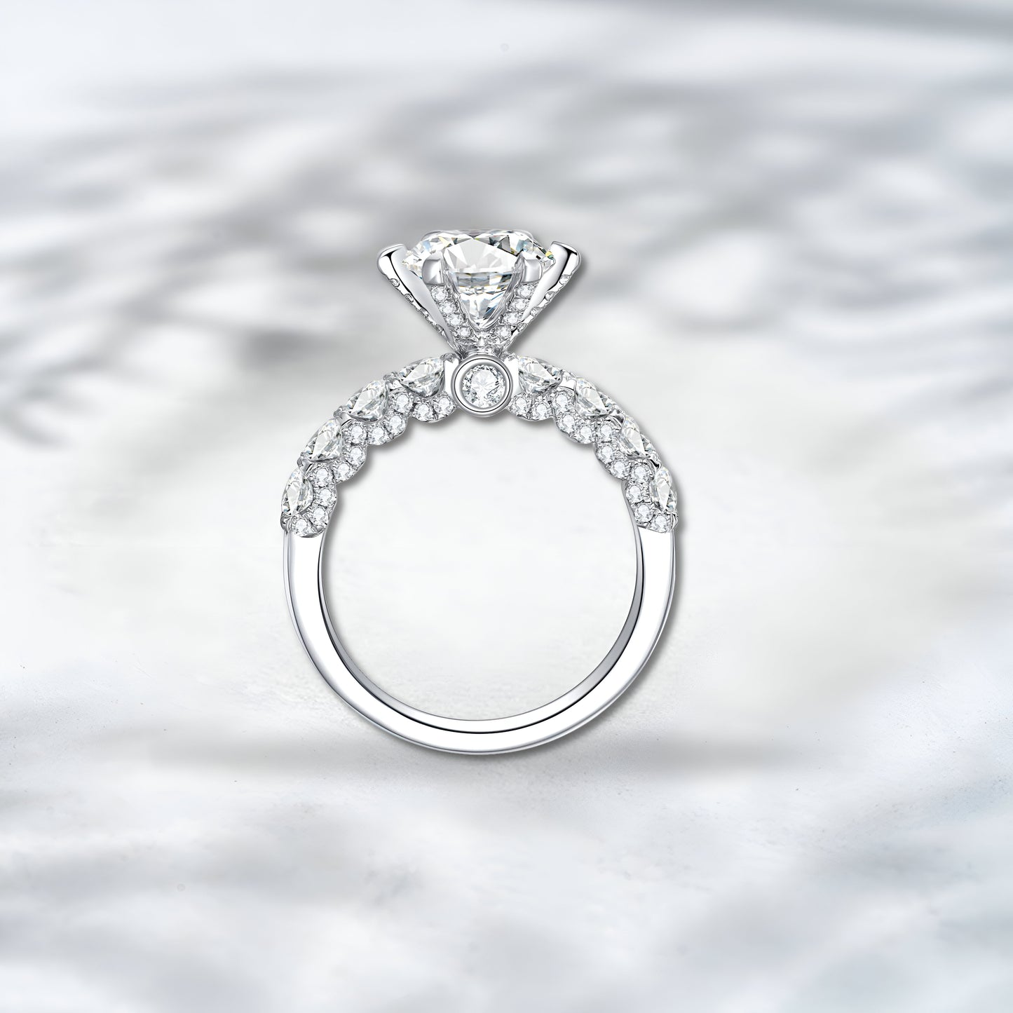 QOB Crown Glow 2.00 ct Lab Diamond Ring in 18K White Gold