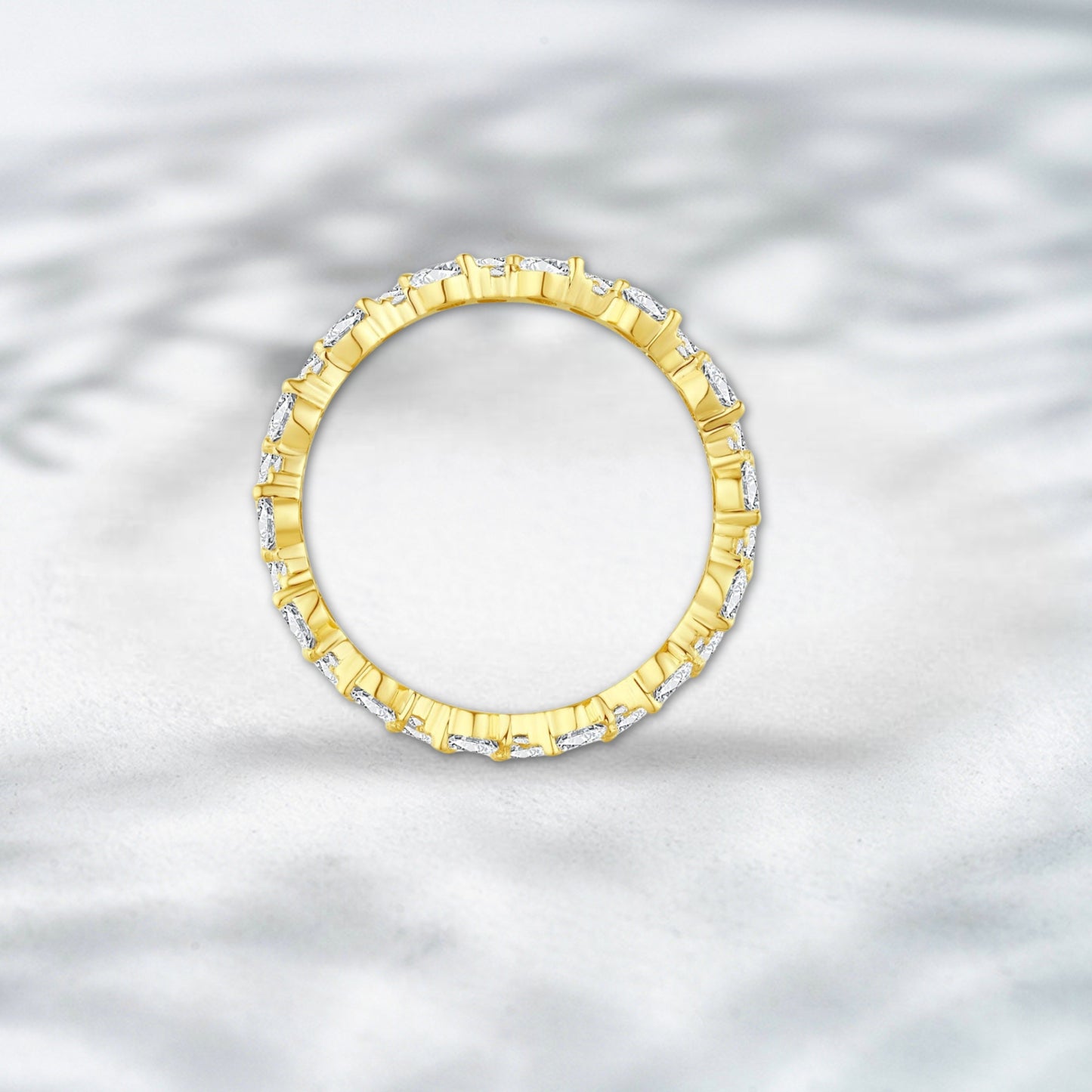 QOB Golden Reign 5ct Lab Diamond Tennis Bracelet in 18K Gold