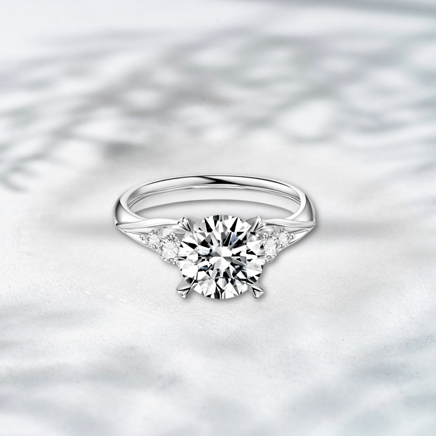 QOB Crown Reverie – 3.71ct Lab Diamond Engagement Ring in Rose Gold