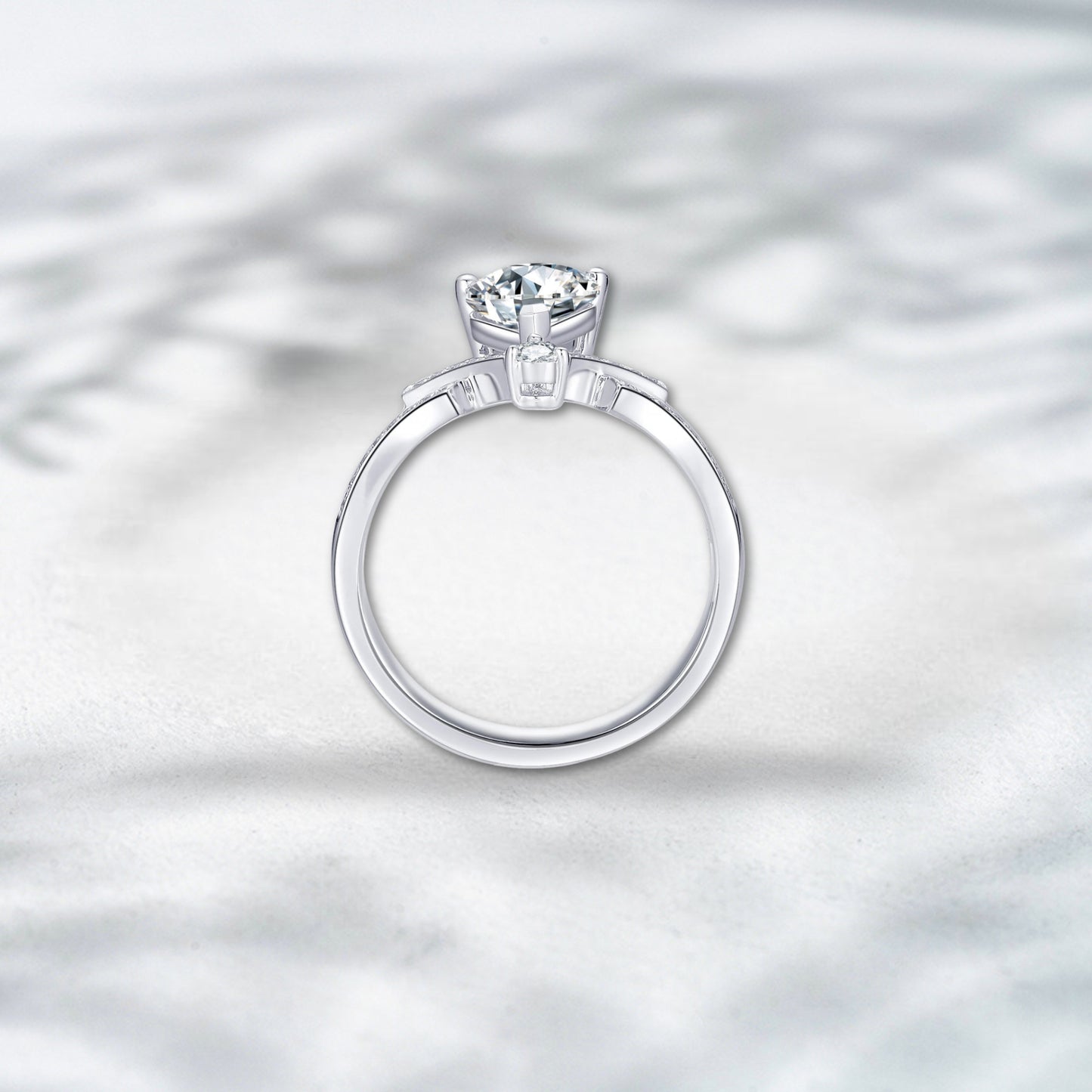 QOB Vowstrike Ring – 2.317ct Pear-Cut Lab Diamond in 18K Gold