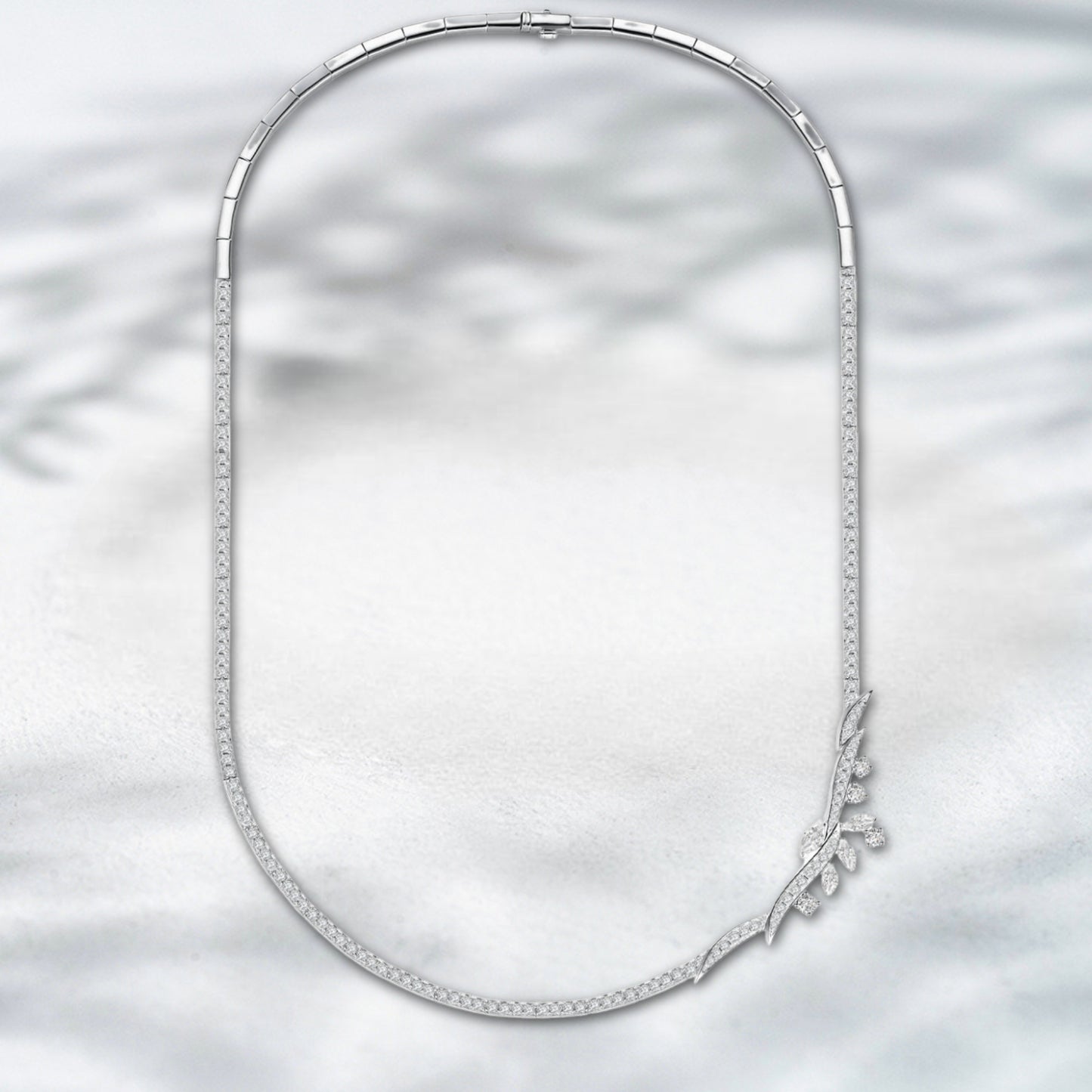 QOB Ivy Whisper Diamond l 3.17 ct in 18K white gold Necklace