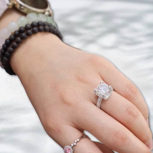 QOB Crown Vault – 3.2ct Lab Diamond Engagement Ring in 18K Gold Inbox