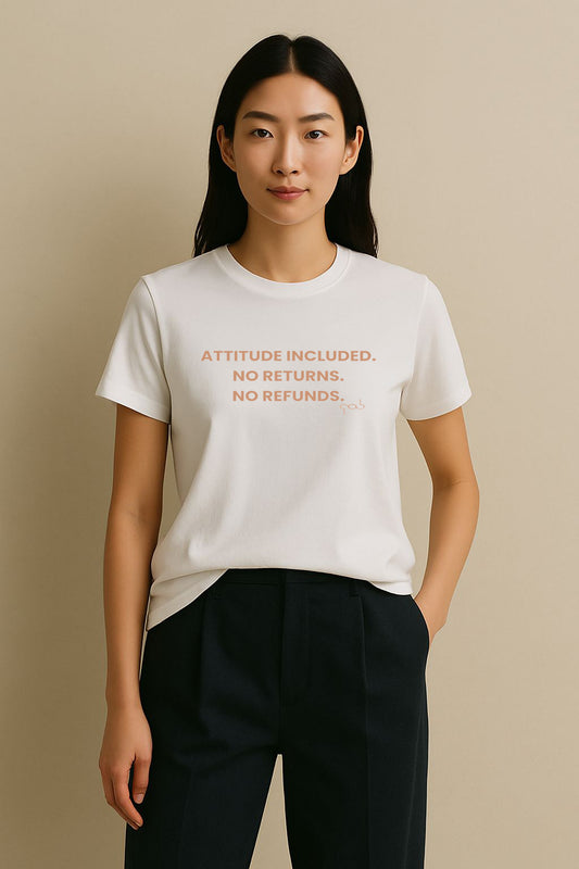 Attitude Included. No Return. No Refund Unisex Softstyle T-Shirt