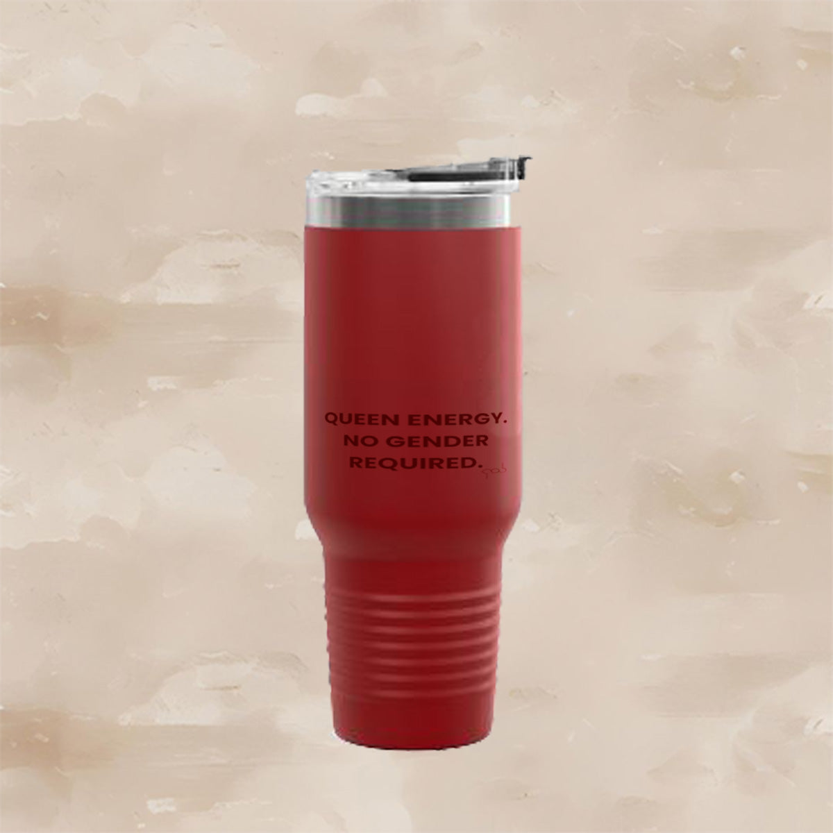 Queen Energy. No Gender Required. Insulated Travel Mug | 40oz ,