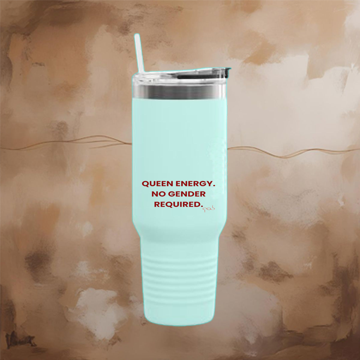 Queen Energy. No Gender Required. Insulated Travel Mug | 40oz ,