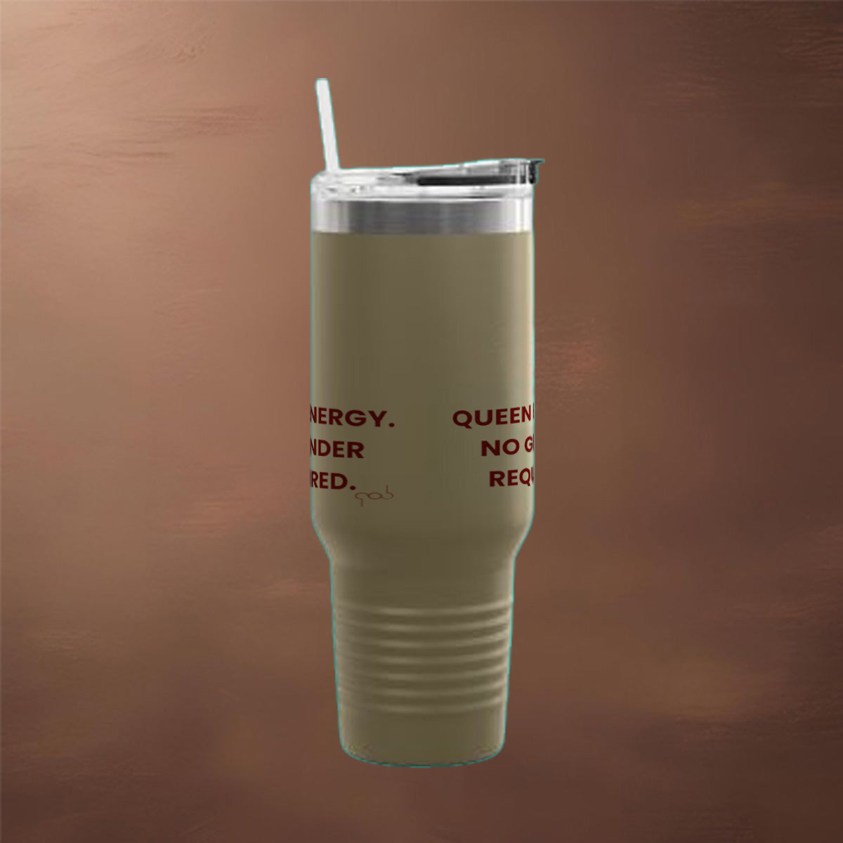 Queen Energy. No Gender Required. Insulated Travel Mug | 40oz ,