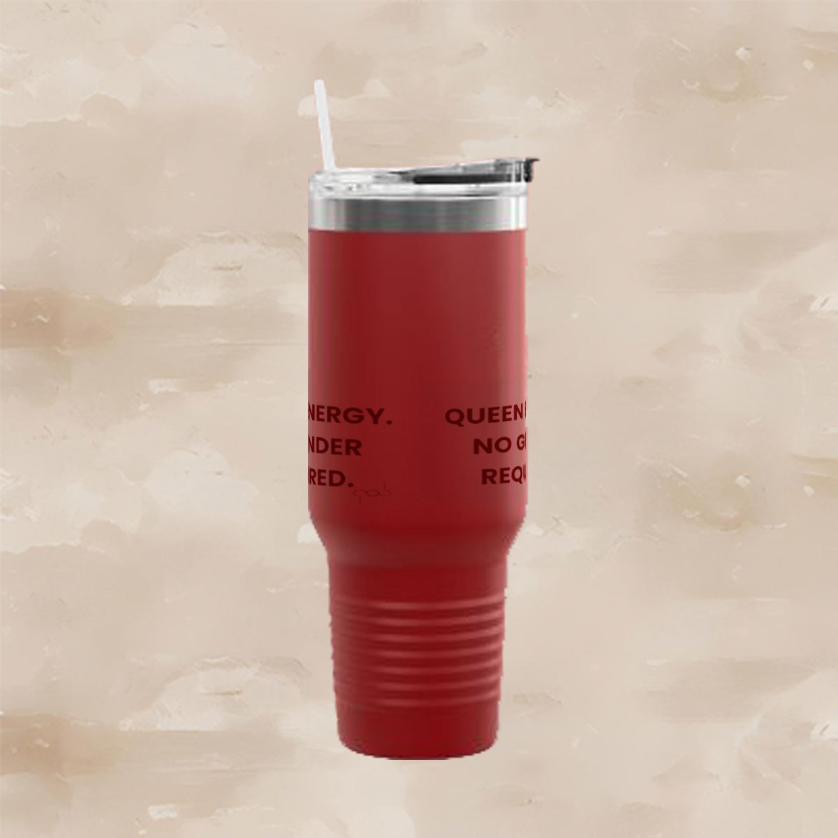 Queen Energy. No Gender Required. Insulated Travel Mug | 40oz ,
