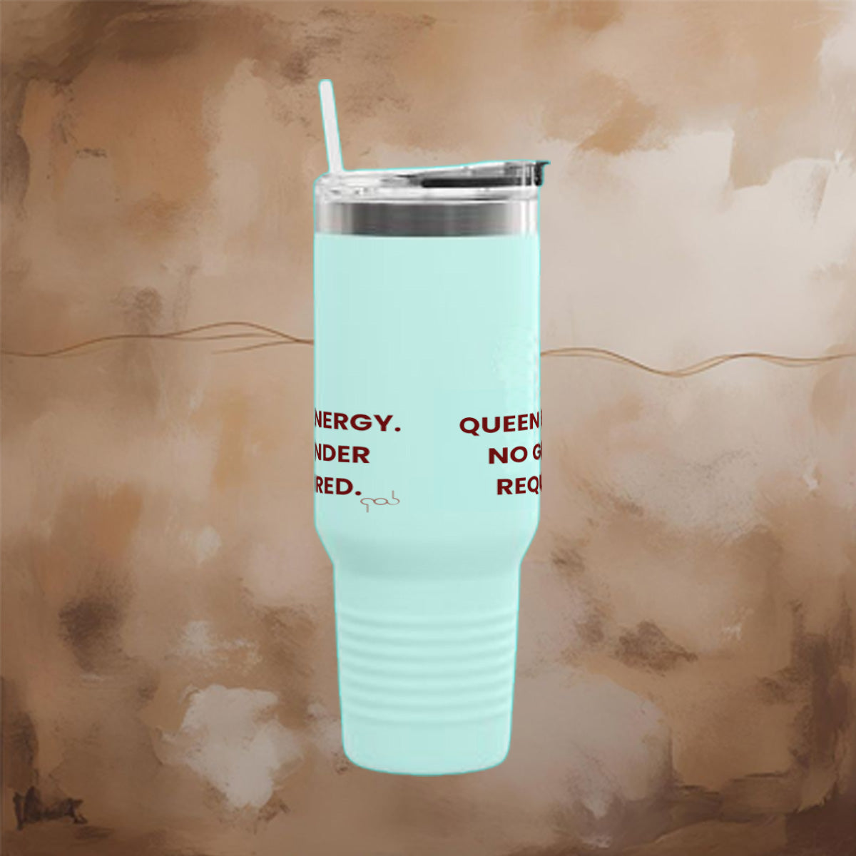 Queen Energy. No Gender Required. Insulated Travel Mug | 40oz ,