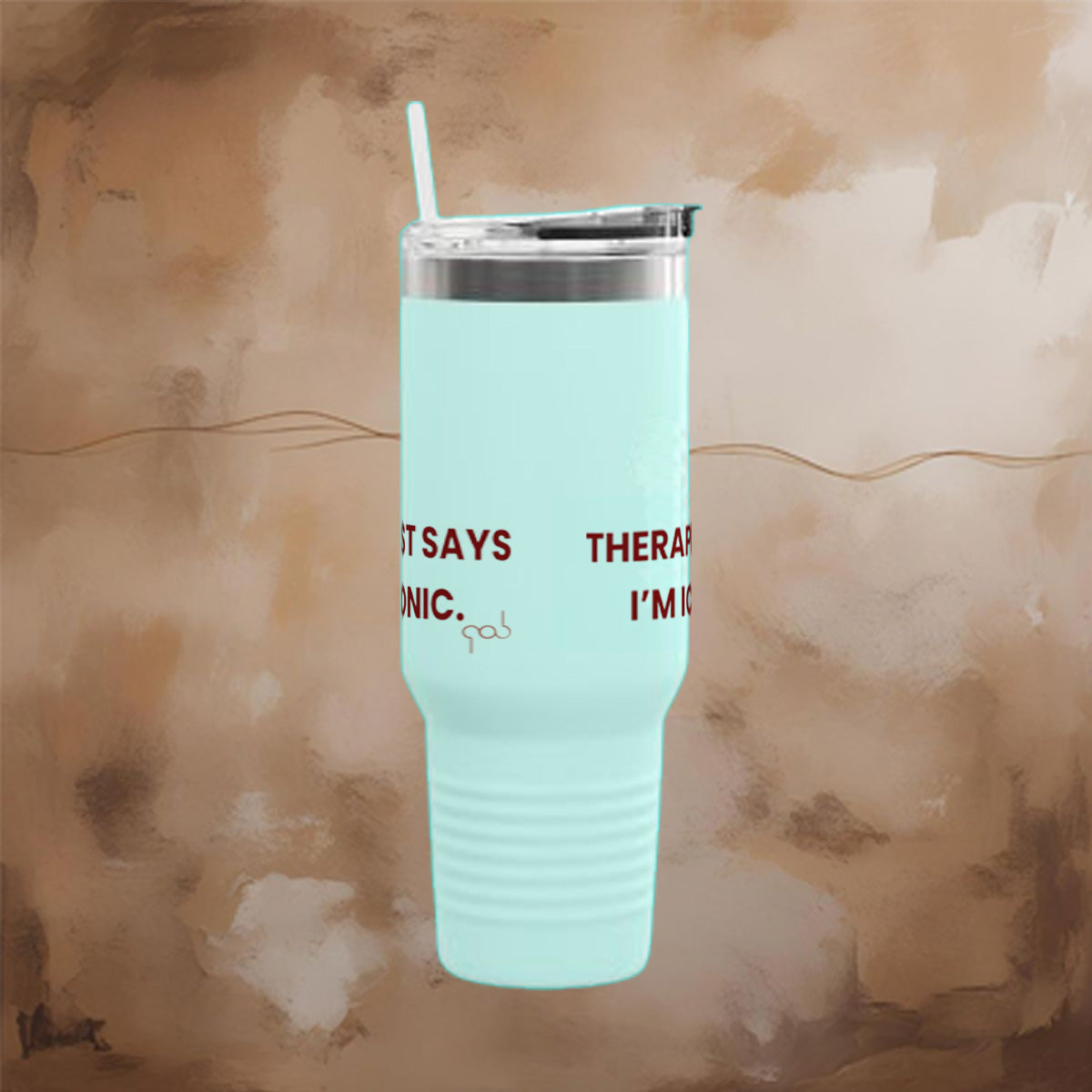 Therapist Says I’m Iconic  Insulated Travel Mug, 40oz