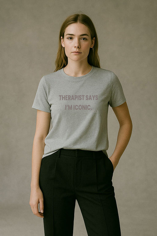 Therapist Says I'm Iconic Unisex Softstyle  T-Shirt