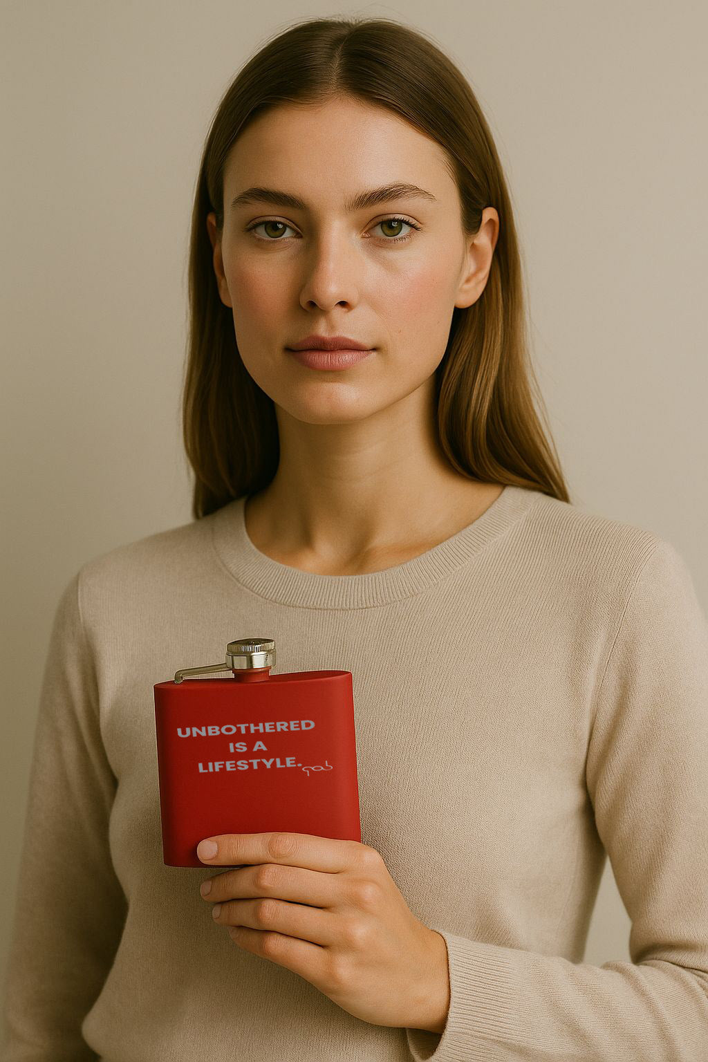 Unbothered Is A Lifestyle Stainless Steel Flask 6oz