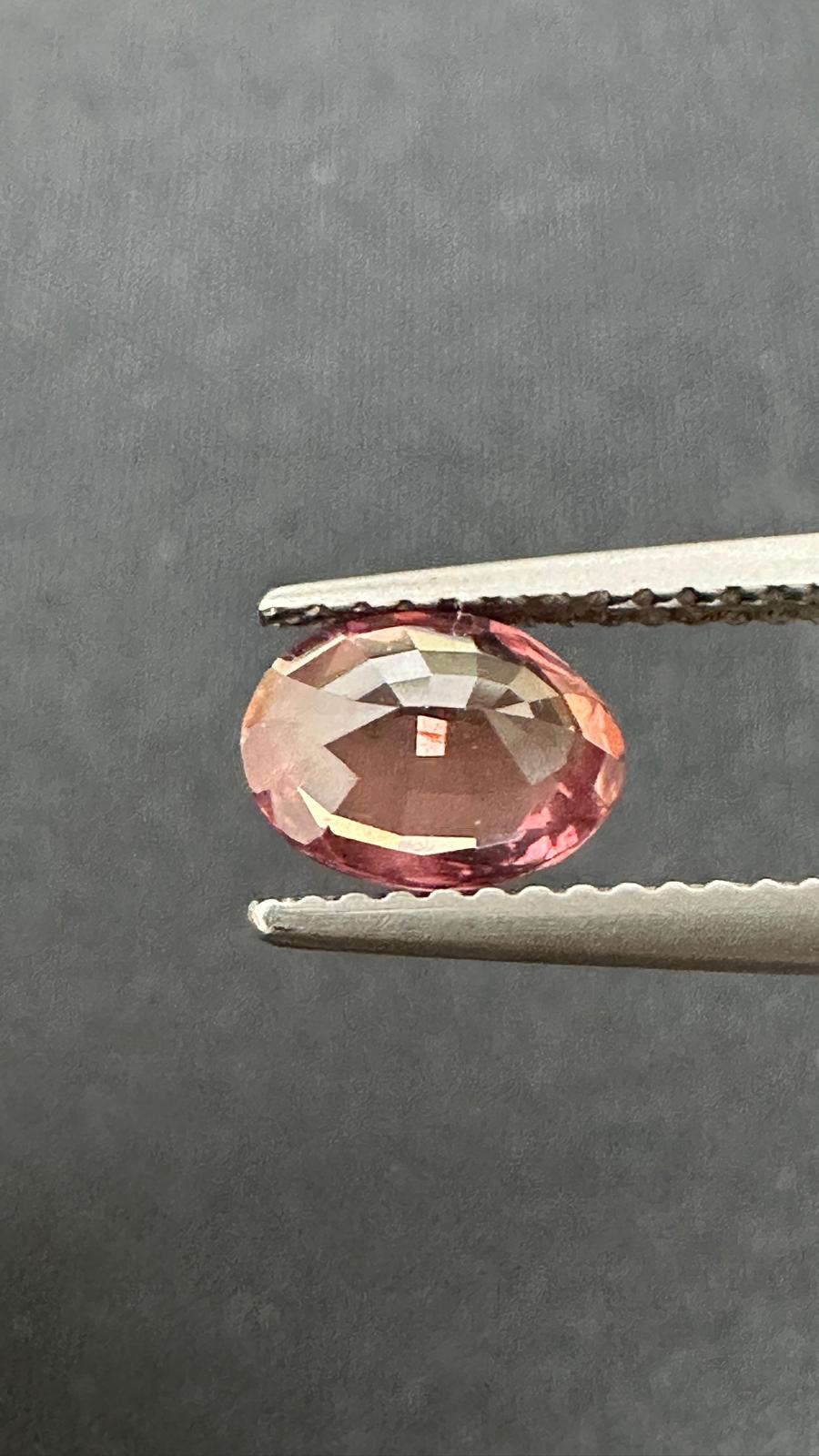 1.42 ct Natural Unheated Padparadscha Sapphire (AIGS Certified) – Orangy Pink Oval Brilliant