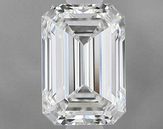 E Color Emerald Cut Diamond – 1.00 Carat, VVS2 (GIA Certified)