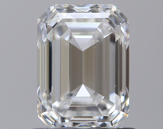 GIA-Certified 1.01 ct Emerald-Cut Diamond – D Color, VVS2, Strong Blue Fluorescence