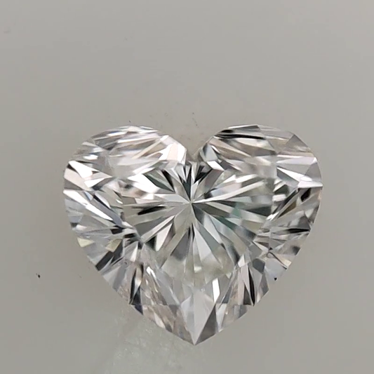 GIA-Certified 1.04 ct Heart-Shaped Diamond – F Color, VVS2 Clarity